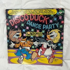 Record Vinyl Disco Duck Dance Party Lp 45  Peter Pan records 8191 for player